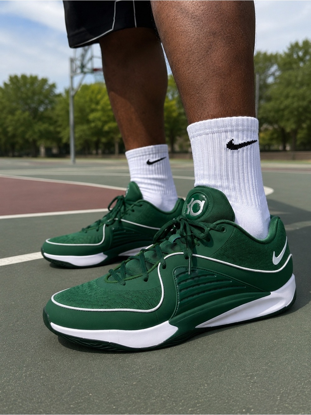 Nike KD 16 TB Promo Green White Men’s Basketball Shoes Size 17 Rare Team Bank